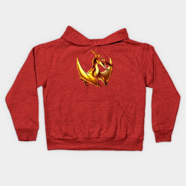 Pteranodon Kids Hoodie by cometkins